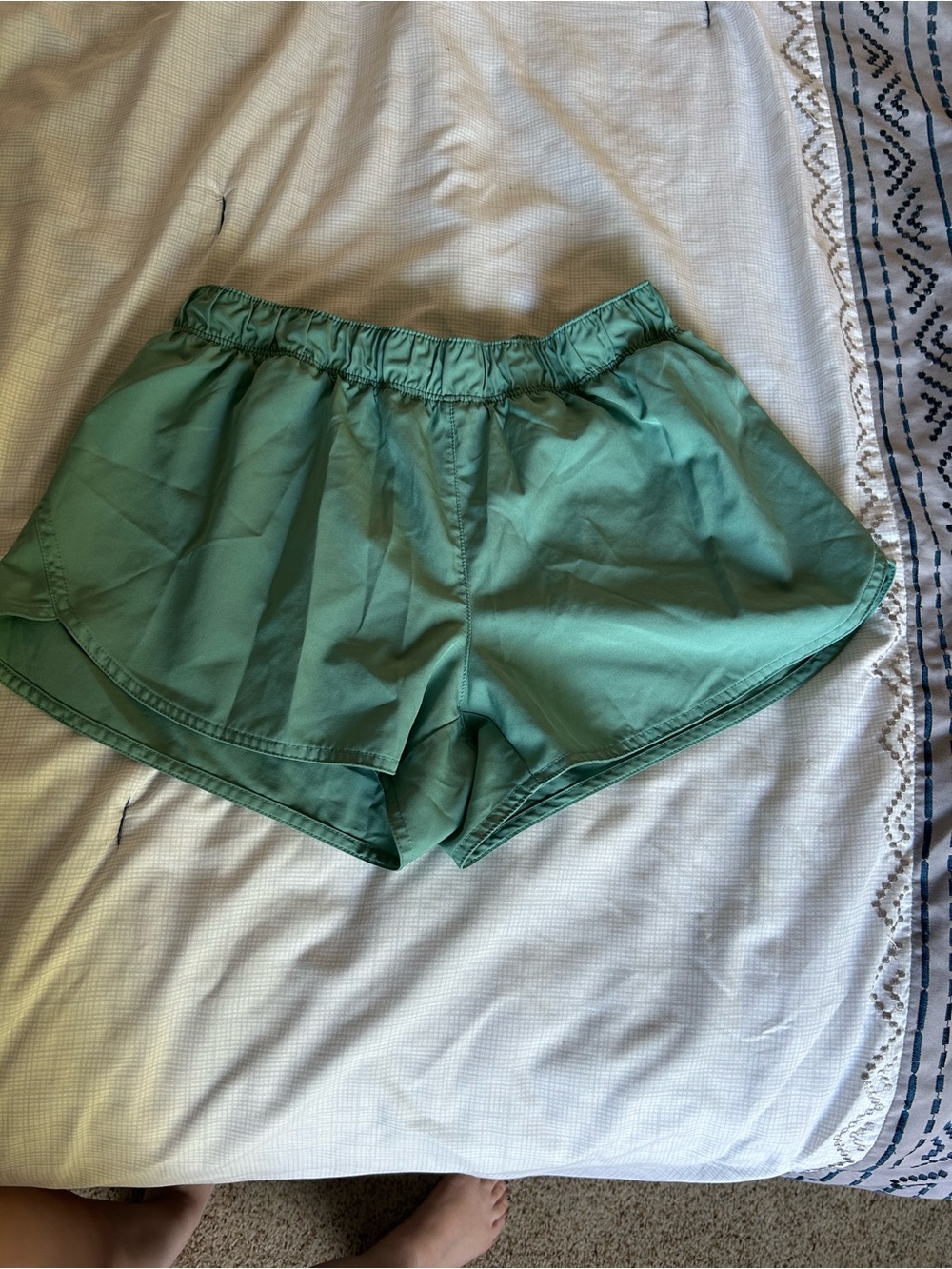 Old Navy Seafoam Green Athletic Shorts with Elastic Waist